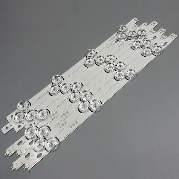 LG 42 inch TV replacement LED backlight strips (8 strips, 4+4 LEDs per strip) for LG INNOTEK DRT 3.0