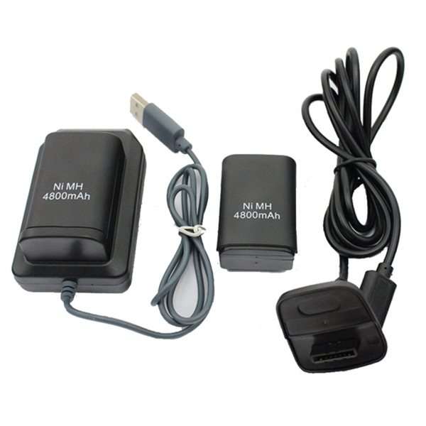 Xbox 360 4 in 1 4800mAh battery pack charging kit cable charging dock for Xbox 360 wireless controll