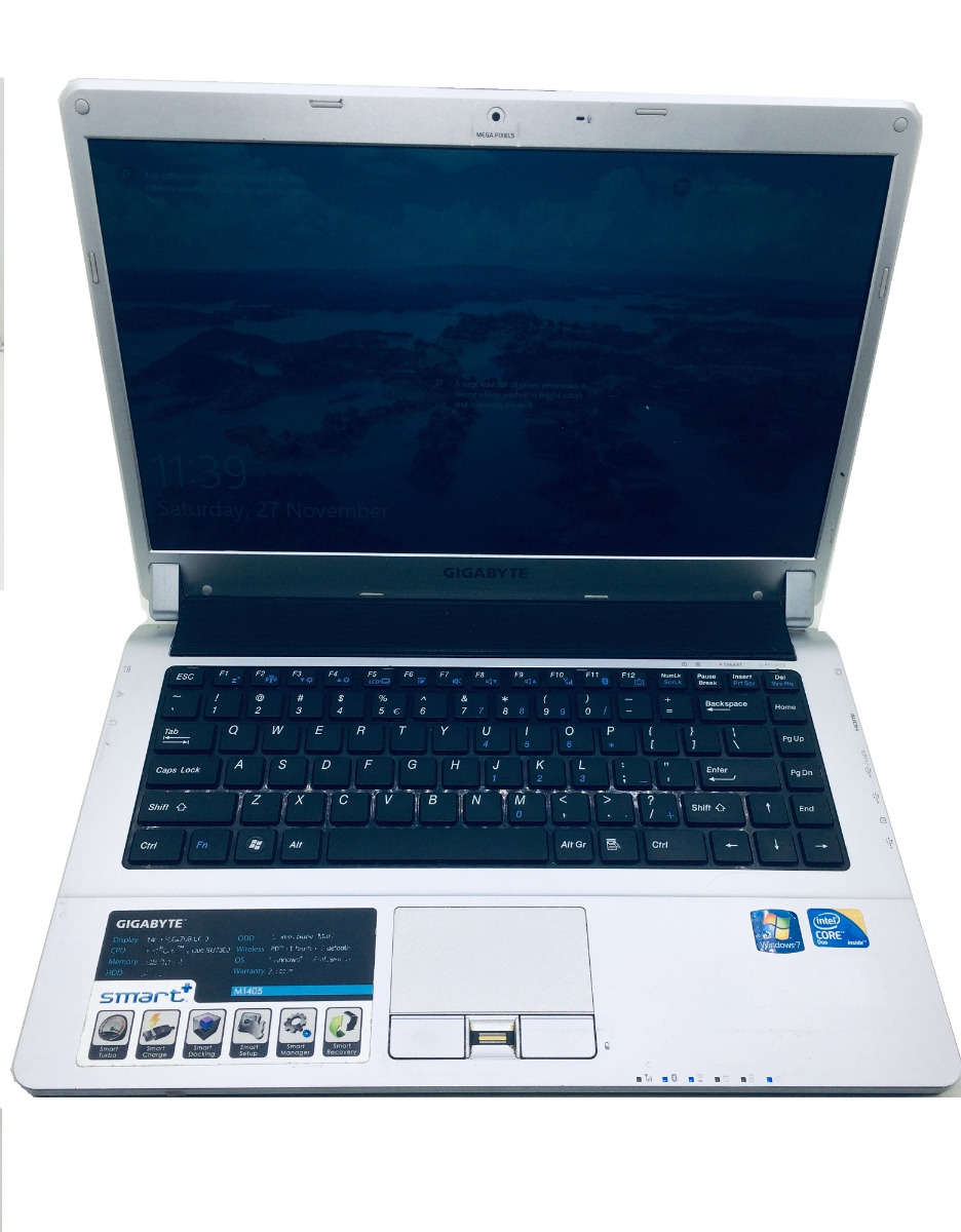 Paycheap Gigabyte M1405 Notebook  Intel Core 2 Duo U7300 4GB RAM 500GB HDD (Pre-Owned)