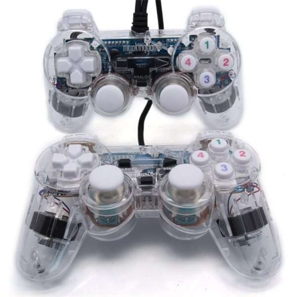 Paycheap 2 Pcs USB Gamepad Double Shock For Computer