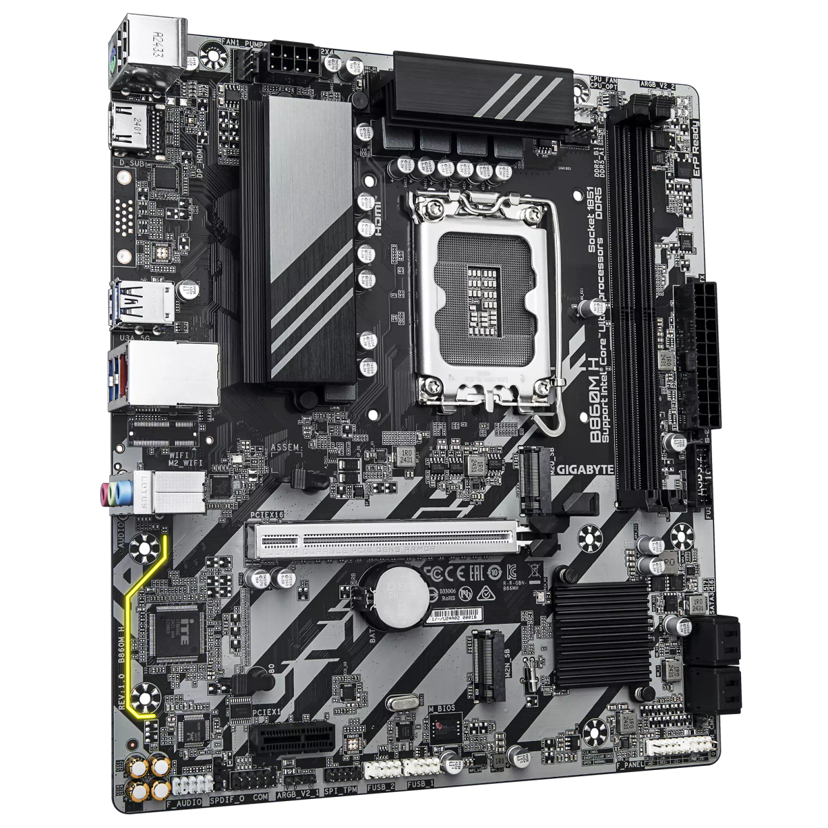 Gigabyte B860M H - 2x DDR5, 2x M.2, LGA1851, mATX