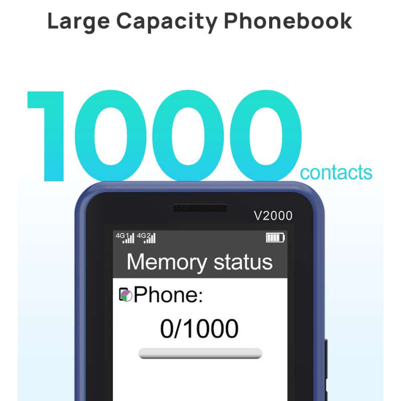 4G Big Button Cellphone For Seniors With Cradle Charger and SOS Button