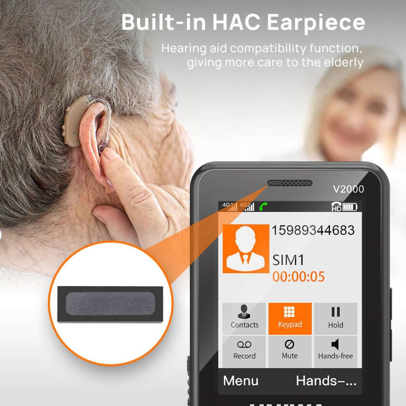 4G Big Button Cellphone For Seniors With Cradle Charger and SOS Button