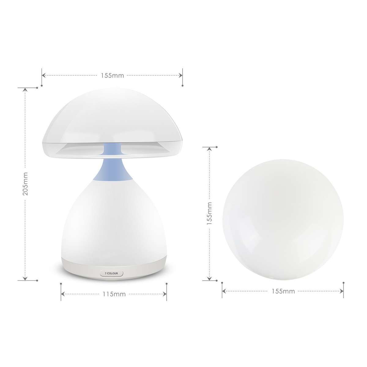 Mushroom Led Table Bedside Lamp .