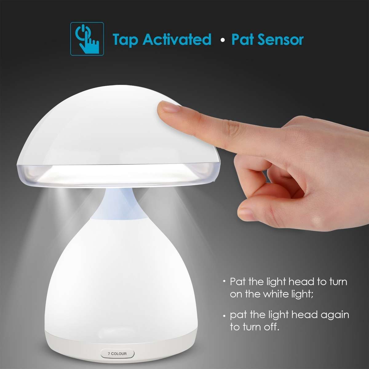 Mushroom Led Table Bedside Lamp .