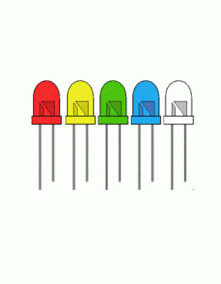 Mixed 5mm diffused LED (10 pcs)