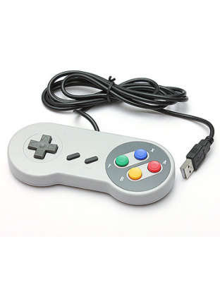 SNES USB Famicom Colored Super Nintendo Style Controller