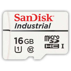 Sandisk industrial micro SD 16GB C10
