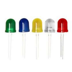 10mm F10 Red Yellow Blue Green White Diffused Bright 5K MCD LED Diode (10)