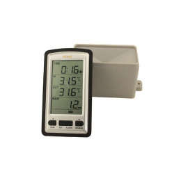 MS Weather Station wireless rain meter w/ thermometer, rain gauge Weather Station for in/out tempera