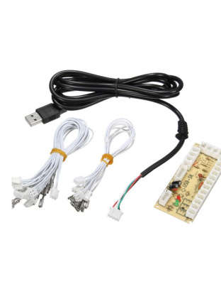 Zero Delay Arcade USB Encoder & Wire Set(Lugs joystick)
