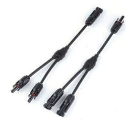 1 Pair MC4 Branch Y Adapter Connectors M/M/F and F/F/M For Solar Panel Cable