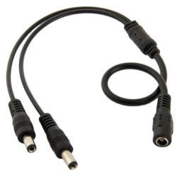 2 Way DC connector splitter 5.5mm x 2.1mm