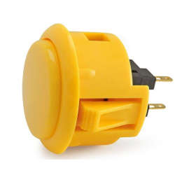 Official Sanwa Arcade Button (Yellow)
