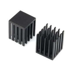 Black Aluminium Heatsink 19mmx19mmx24mm (1unit)