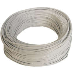 Speaker wire 0.5mm white per meter