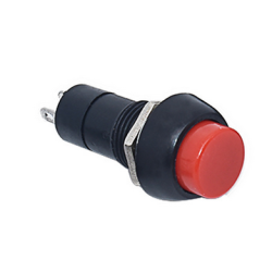PBS-11B without lock (non latching) 2PIN 12mm Push Button 3A 150V Red