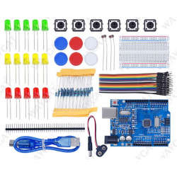 Starter Kit including UNO R3 - Mini Breadboard and components