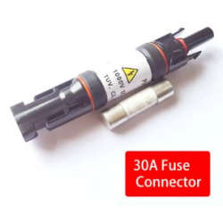 Solar PV MC4 Connector inline fuse 1000VDC waterproof(30A fuse included)