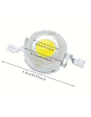 3V-3.3V Metal Base LED Cool White 1W
