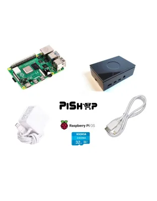 Raspberry Pi4 Model B 3GB Black OneNine Case Kit 32GB Kioxia uSD