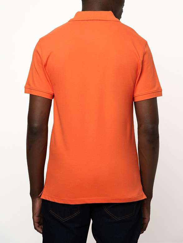 POLO Men`s Essential Pique Short Sleeve Golfer - Orange
