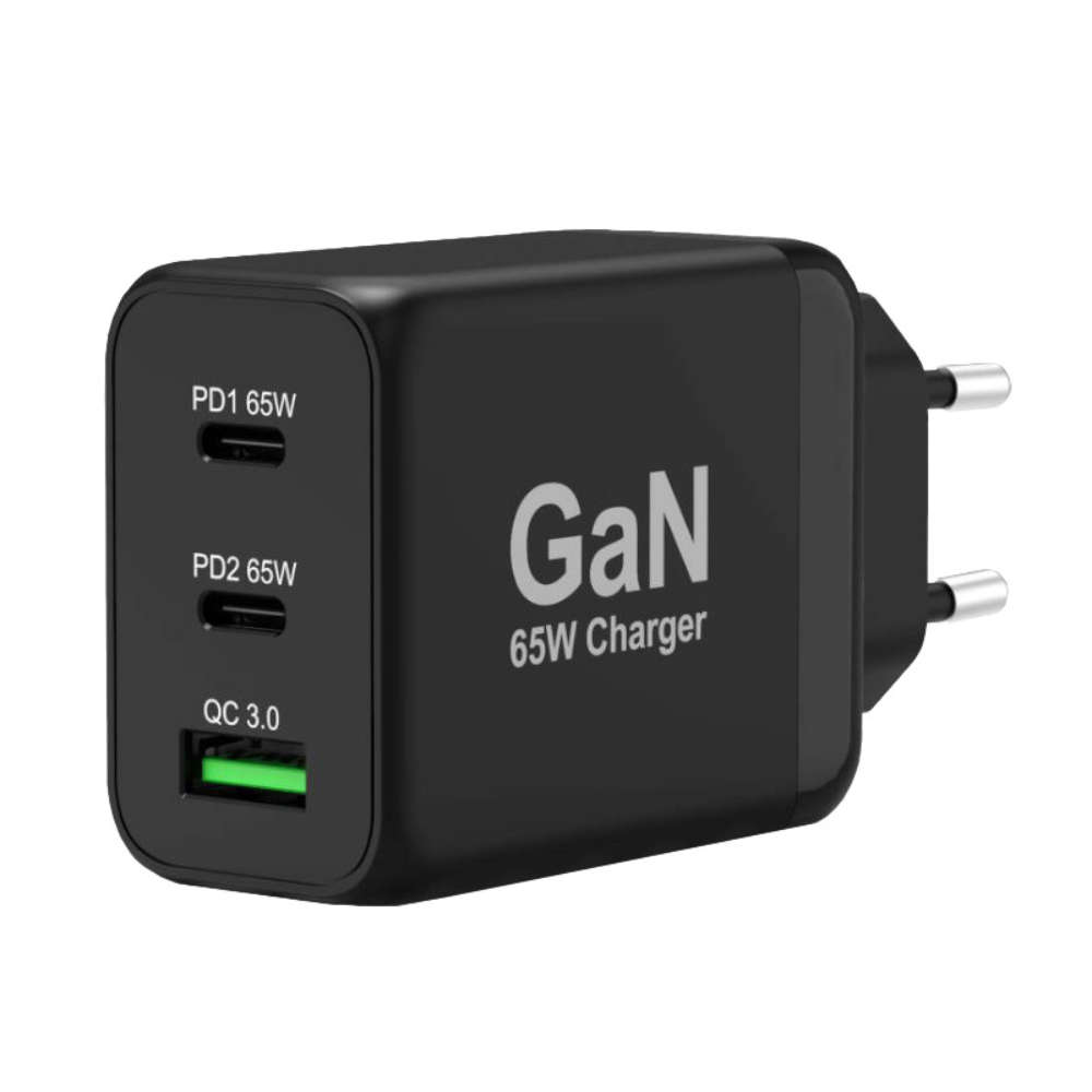 Port Connect 65W GaN Type-C and USB-A Fast Charger