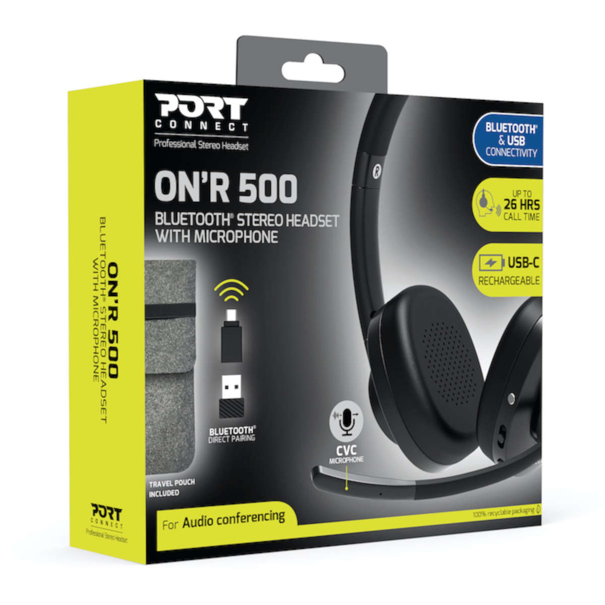 Port Connect ONR 500 Bluetooth® Stereo Headset
