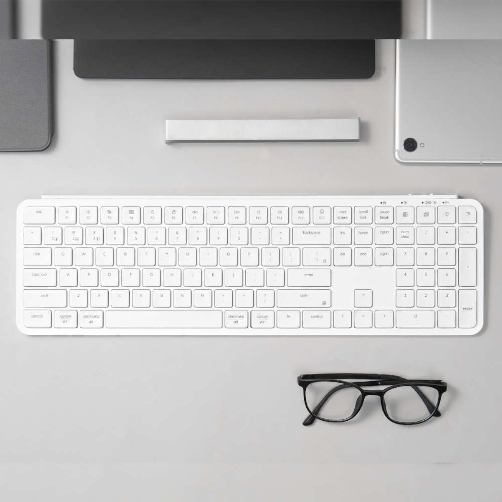 Keychron B6 Pro Ultra-Slim 100% Wireless Keyboard  Ivory White