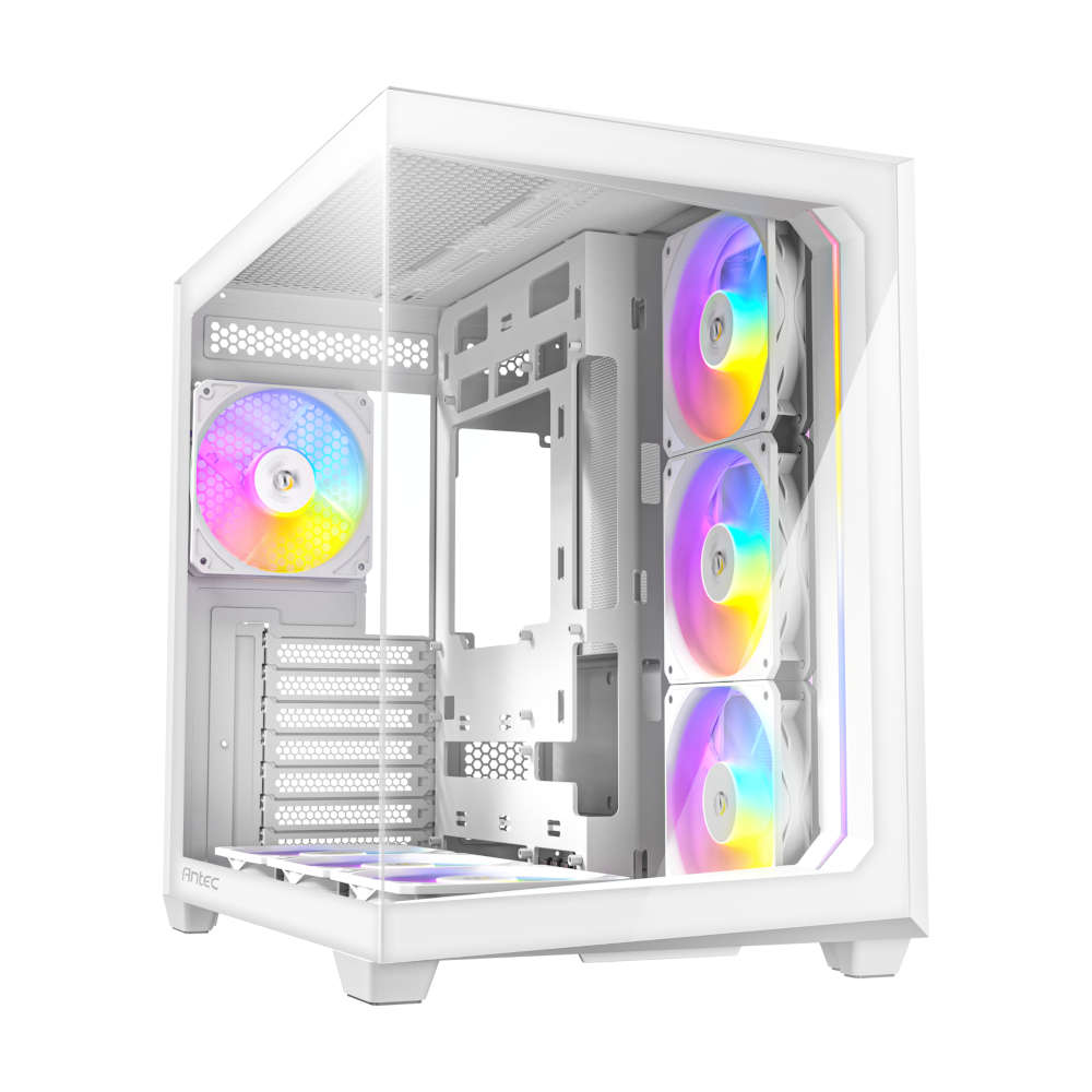 Antec C5 ARGB ATX DUAL Mid Tower Gaming Chassis  White