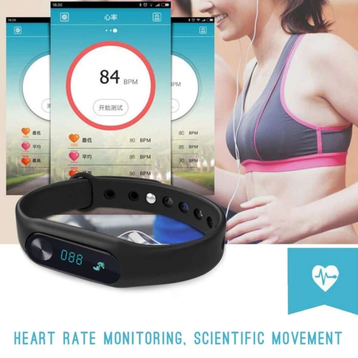 M2 Bluetooth Smartwatch - Universal Waterproof Bracelet