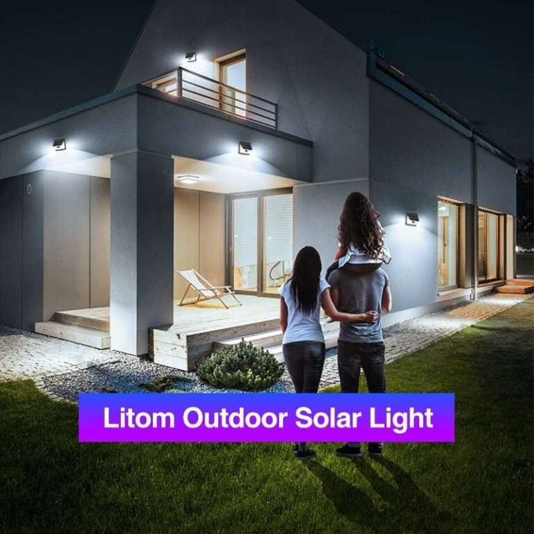 Solar Powered Motion Sensor Wall Light - 60W