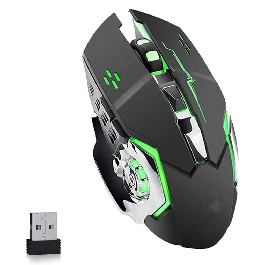 Rechargeable 2.4Ghz Wireless Ergonomic RGB Gaming Mouse