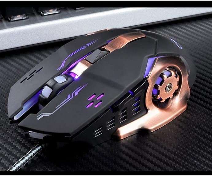 Rechargeable 2.4Ghz Wireless Ergonomic RGB Gaming Mouse