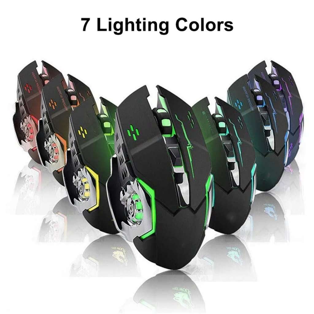 Rechargeable 2.4Ghz Wireless Ergonomic RGB Gaming Mouse