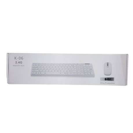 K-06 2.4G Wireless Ultra-thin Keyboard &amp; Mouse