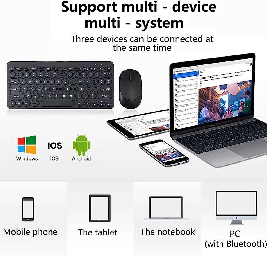 Computer Wireless Keyboard K380 2.4GHz Portable Multimedia Wireless Keyboard &amp; Mouse