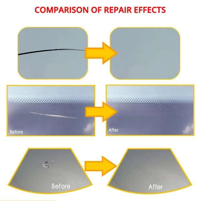 Windshield Repair Kit Car Window Glass Scratch Crack Restore