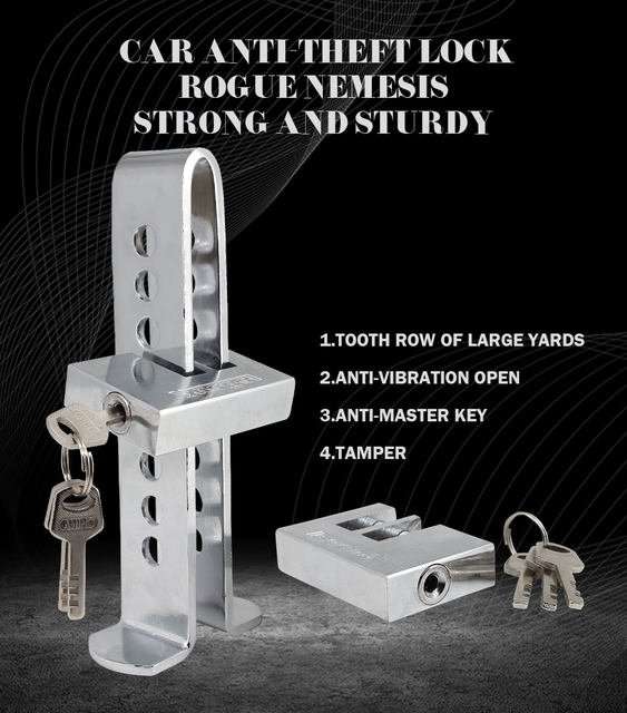 Car Pedal Lock For Clutch and Brake - Car Stainless Steel Anti-theft Security Lock