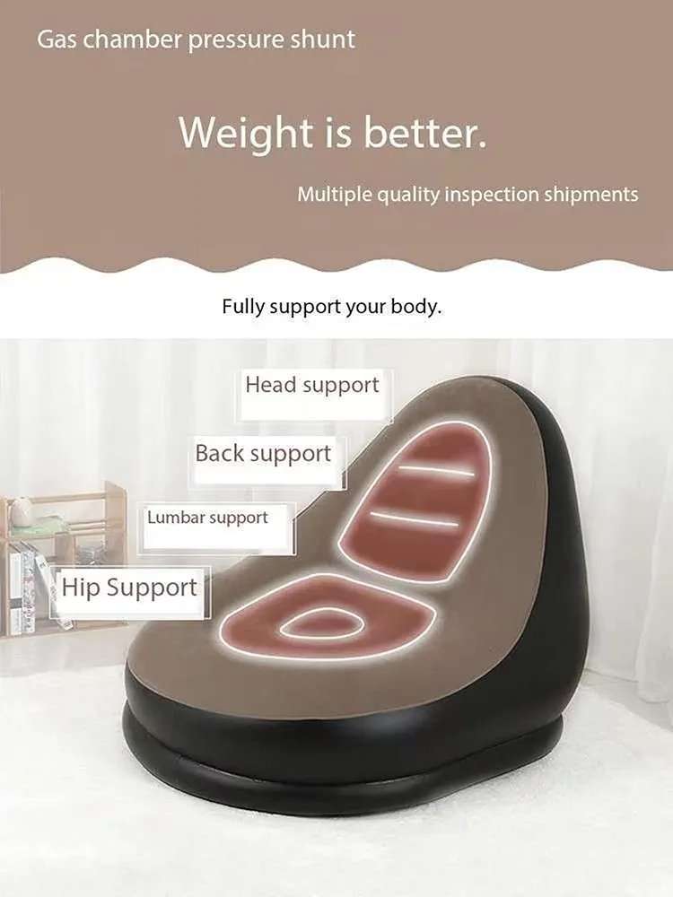Lazy Inflatable Sofa - Sleeping Chair Flocking Single Seat