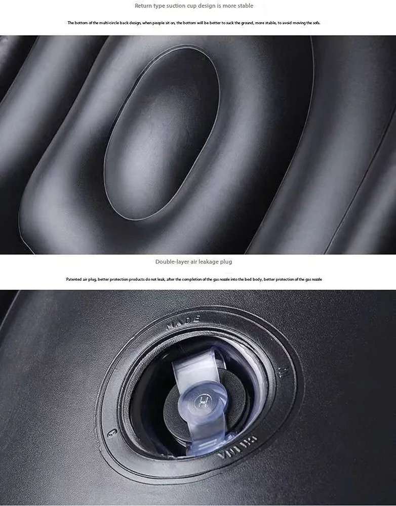 Lazy Inflatable Sofa - Sleeping Chair Flocking Single Seat