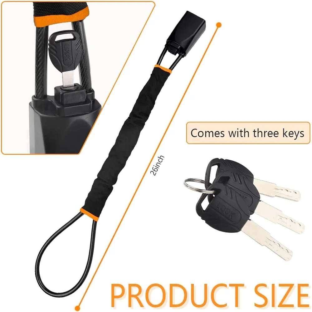 Universal Car Steering Wheel Lock Anti Theft Security System Seat Belt Lock +Key