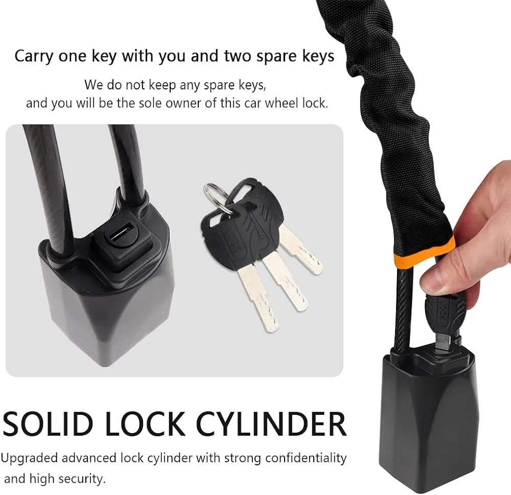 Universal Car Steering Wheel Lock Anti Theft Security System Seat Belt Lock +Key