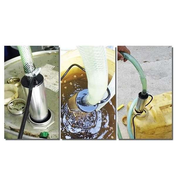 DC 12V/24V Submersible Diesel Fuel Transfer Pump  38mm Diesel and Water Refueling Pump - 15cm