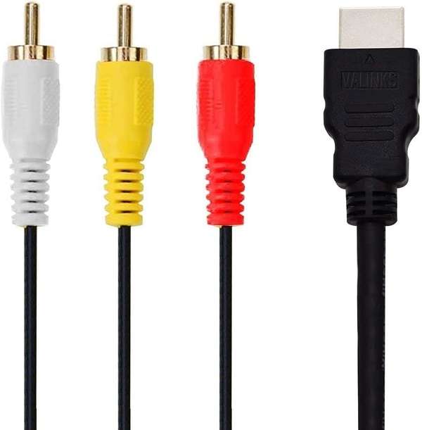 Super Electronics SE-C129 HDMI To 3RCA Video Audio Cable 1.5M