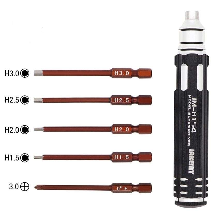 6 In 1 Hexagonal Screw Driver Set - JM-8154