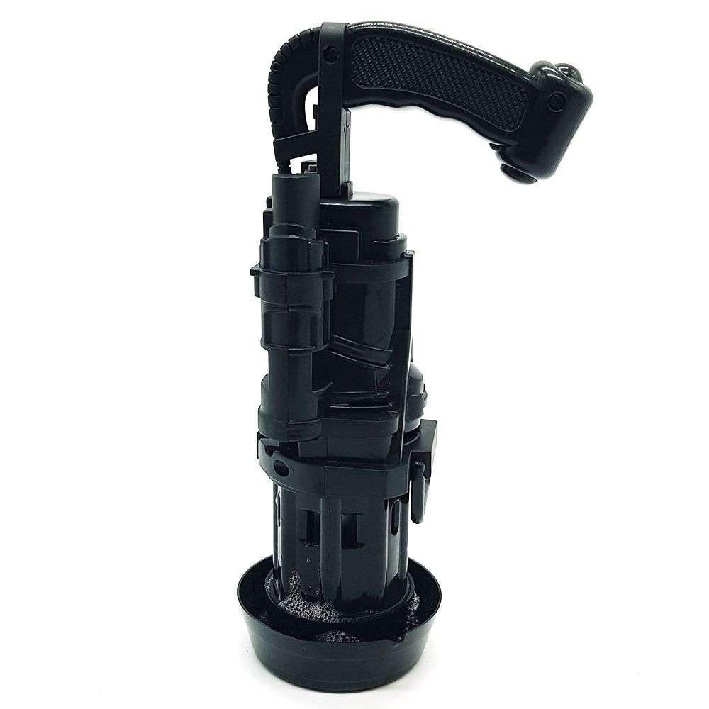 Bufftee Bubble Gatling Gun - Bubble Minigun - Electric Bubble Machine Gun-Black