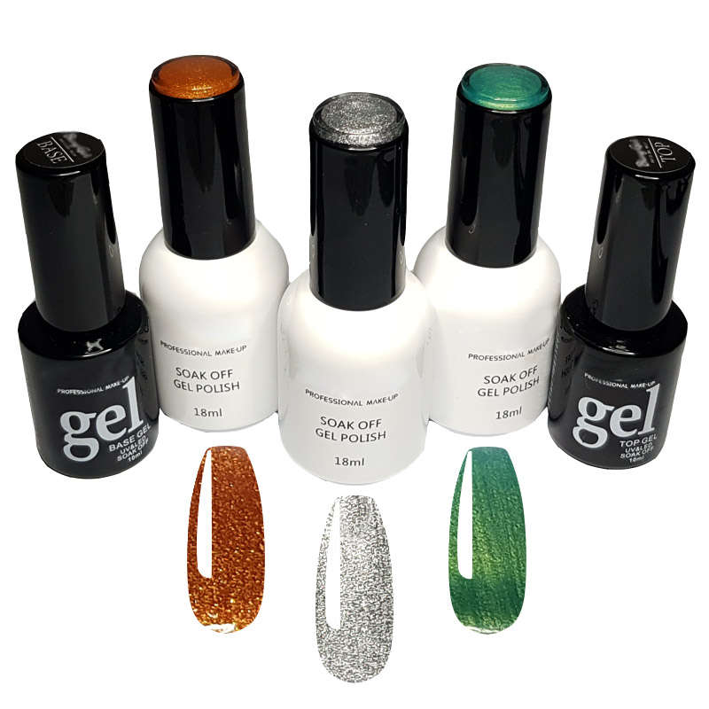 Gel Nail Polish Diamonds 5 Piece Set