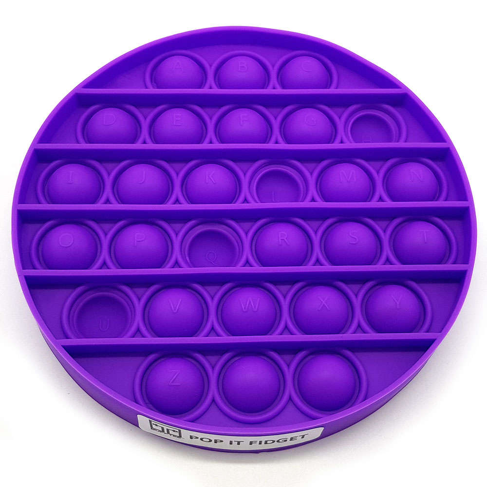 Pop It Fidget Toy -Popping Bubble Game- Purple Circle