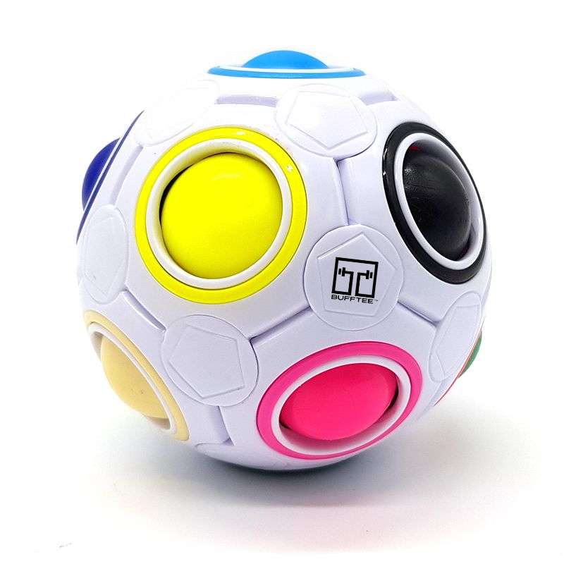 Bufftee Rubik's Cube Ball Puzzle Fidget Toy- Magic Rubix Ball